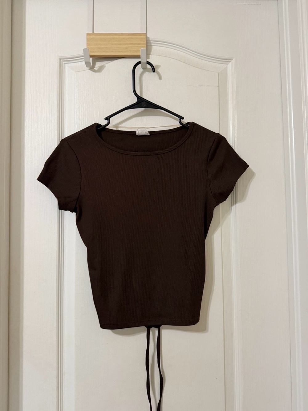 Cotton On Brown Ruched Drawstring Top